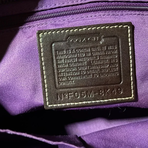 Coach Tan and Brown Signature Tote - Picture 8 of 16